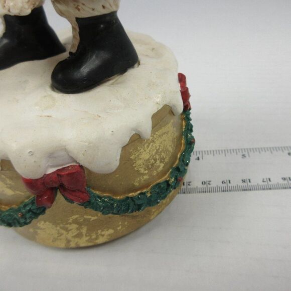 DEPT 56 Old World Santa Gold Music Box Oh Christmas Tree Father Frost St Nick - Picture 9 of 9